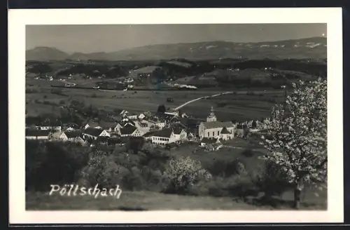 AK Pöltschach, Gesamtansicht mit Umgebung aus der Vogelschau