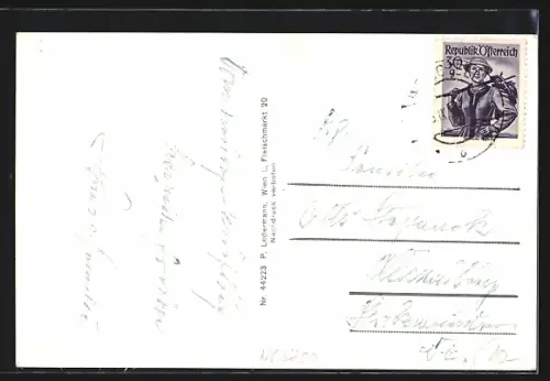 AK St. Jakob i. Walde, Panoramaansicht, Festenburg