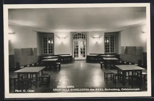 AK Stubenberg /Stmk., Gauschule Schielleiten des NSRL, Speisesaal