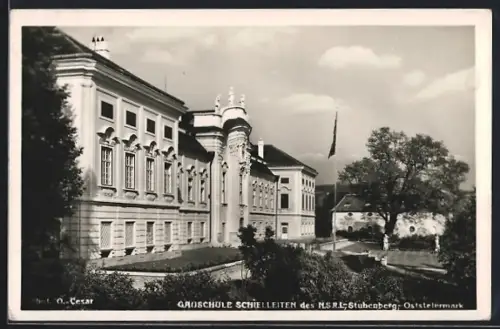 AK Stubenberg /Stmk., Schloss Schielleiten, Gau-Schule des NSRL, Sportschule, Aussenansicht