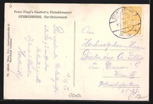 AK Stubenberg /Oststmk., Totalansicht mit Bergpanorama aus der Vogelschau