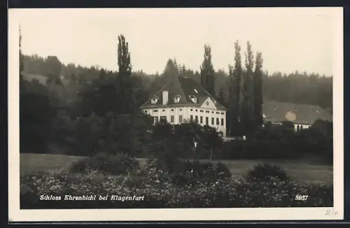 AK Klagenfurt, Schloss Ehrenbichl mit Umgebung