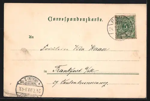 Lithographie Dürnstein a. D., Teilansicht der Kirche, Landschaftspartie