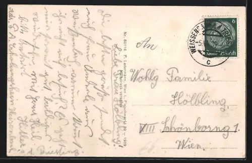 AK Weissenbach /Triesting, Triestingheim, Speisesaal, Panorama gegen Schneeberg, Neuhaus