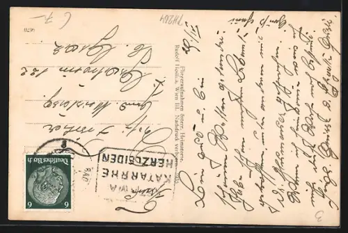 AK Bad Gleichenberg /Stmk., Teilansicht, Fliegeraufnahme