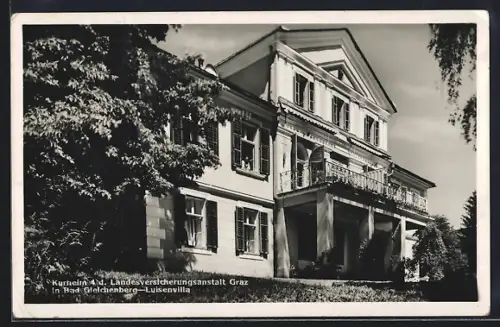 AK Bad Gleichenberg, Kurheim 4 d. Landesversicherungsanstalt Graz, Luisenvilla