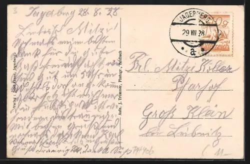 AK Jagerberg /Stmk., Ortsansicht mit Kirche