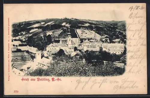 AK Weidling /N.-Oe., Teilansicht mit Kirche