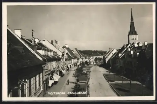 AK Voitsberg /Steiermark, Strassenpartie mit Geschäften