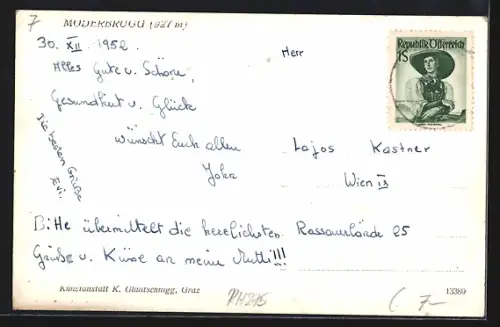 AK Möderbrugg, Panorama mit Bergen