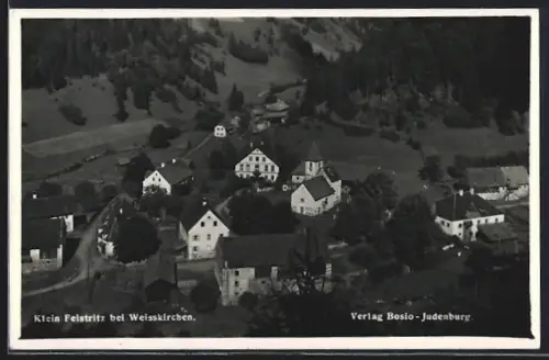 AK Weisskirchen in Steiermark, Klein Feistritz, Ortspartie mit Strasse