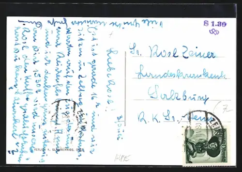 AK Zeltweg, drei Ortsansichten und Werkhotel der Alpine Montangesellschaft