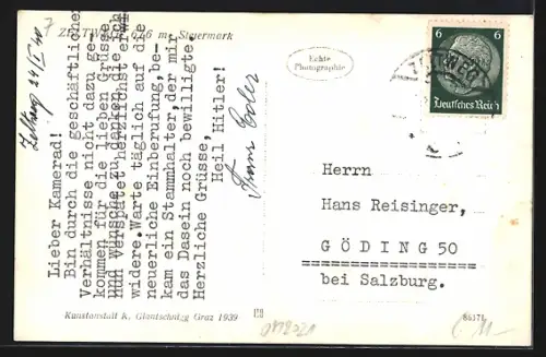 AK Zeltweg /Steiermark, Teilansicht mit Kirche und Strassenpartie