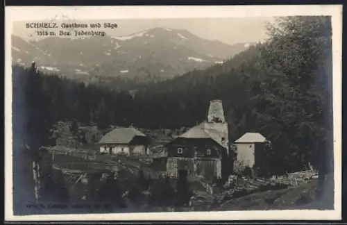 AK Judenburg, Schmelz, Gasthaus und Säge