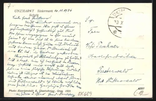 AK Unzmarkt /Steiermark, Schule