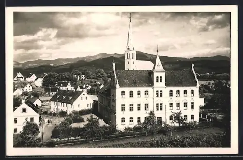 AK Zeltweg, Teilansicht mit der Kirche