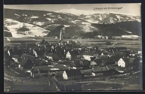 AK Obdach, Teilansicht mit Zirbitzkogel