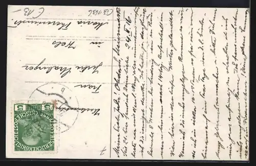 AK Obdach, Teilansicht mit Zirbitzkogel