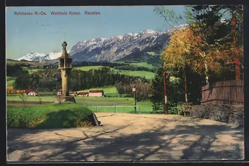 AK Reichenau /N.-Oe., Wartholz Kreuz und Raxalpe