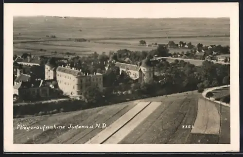 AK Judenau /N. D., Waisenhaus, Fliegeraufnahme