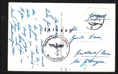 AK Judenau /N. D., Waisenhaus, Fliegeraufnahme