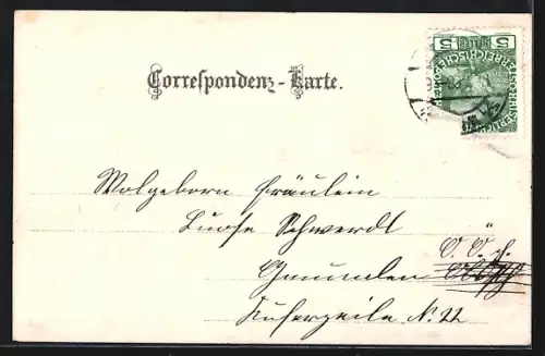 Lithographie Wien, Maria-Theresia-Monument mit Pferdebahn