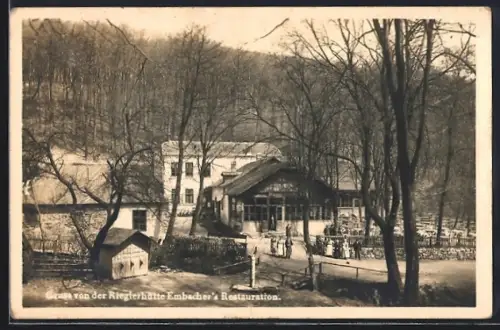 AK Wien XIV, Restaurant Embacher`s, Rieglerhütte