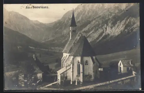 AK Turnau /Stmk., Au-Seewiesen, Kapelle mit Talblick