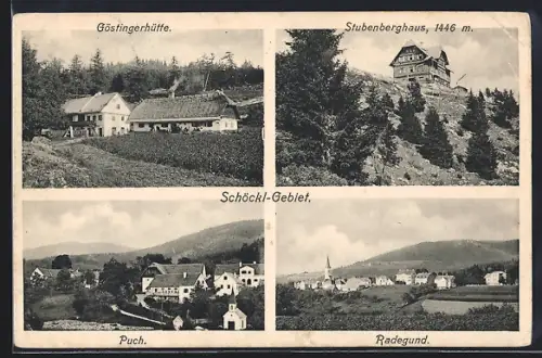 AK Puch, Schöckl-Gebiet, Göstlingerhütte, Stubenberghaus, Puch, Radegund