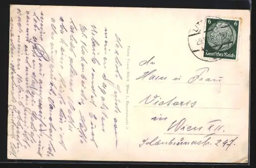 AK Litschau /N.-D., Teilansicht mit Herrenteich, Burg, Altes Stadttor erbaut um Ende des 15. Jahrhunderts