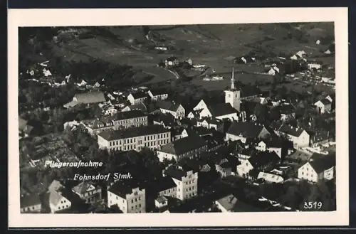 AK Fohnsdorf /Stmk., Ortsansicht vom Flugzeug aus