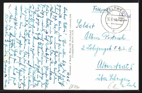 AK Zeltweg /Stmk., Fliegeraufnahme vom Ort