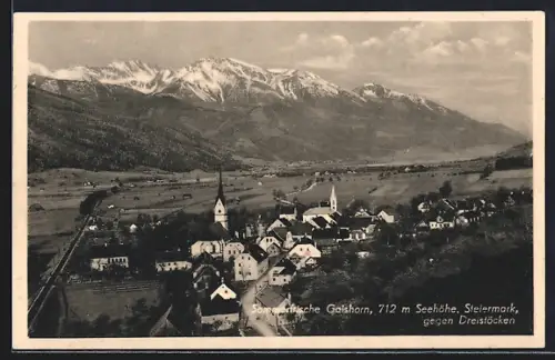 AK Gaishorn /Steiermark, Ort gegen Dreistöcken gesehen