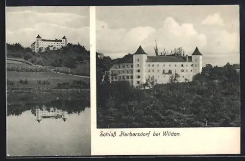 AK Wildon, Gesamtansicht vom Schloss Herbersdorf
