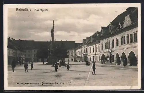 AK Knittelfeld, Kinder auf dem Hauptplatz