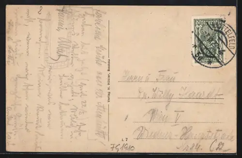 AK Seckau, Oberer Markt mit Gedenkstätte