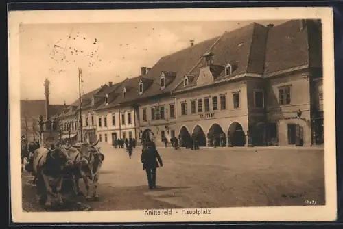 AK Knittelfeld, Hauptplatz mit Stadtamt
