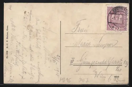 AK Knittelfeld /Stmk., Hauptplatz mit Kirchengasse