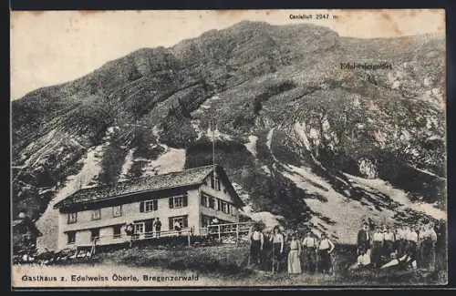 AK Au im Bregenzerwald, Gasthaus zum Edelweiss am Öberle