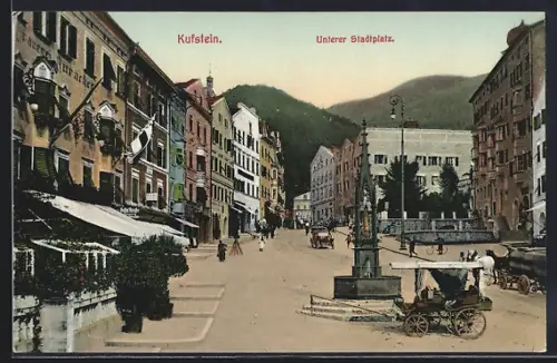 AK Kufstein, Unterer Stadtplatz