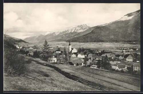 AK Kirchbach /Gailtal, Ortsansicht aus der Vogelschau