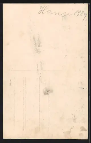 AK Saubersdorf, Blick auf den Turm des Kinderheims