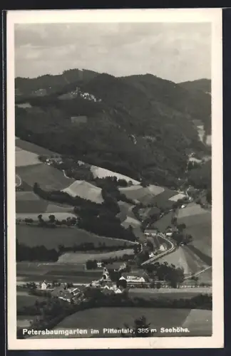 AK Warth /N.-Oe., Petersbaumgarten im Pittentale, Blick auf den Ort