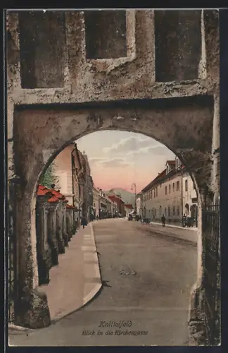 AK Knittelfeld, Blick in die Kirchgasse