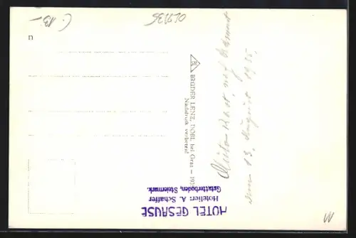 AK Gstatterboden, Hotel Gesäuse mit Reichensteingruppe