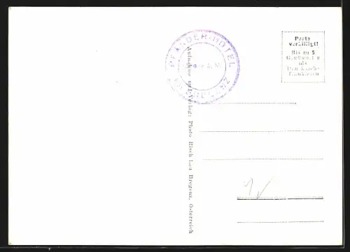 AK Bregenz a. B., Ortsansicht mit Pfänder, Fliegeraufnahme