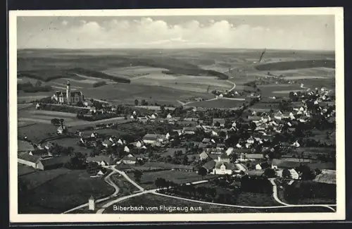 AK Biberach / Riss, Teilansicht, Fliegeraufnahme