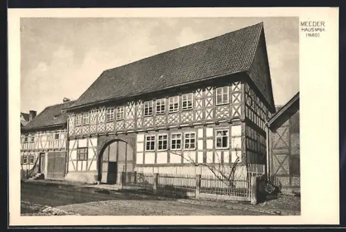 AK Meeder, Strassenpartie am Haus Nr. 64