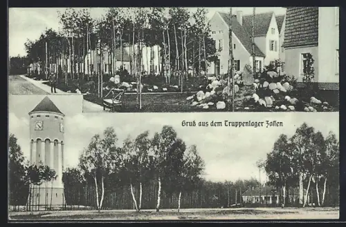 AK Zossen, Truppenübungsplatz, Gebäudeansichten aus dem Truppenlager