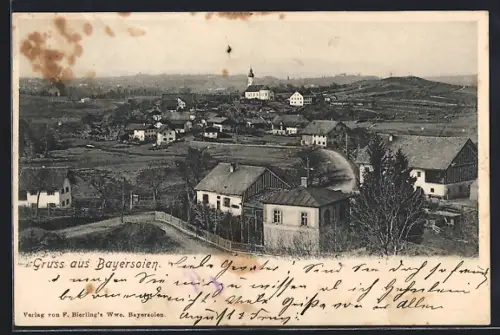 AK Bayersoien, Gesamtansicht aus der Vogelschau